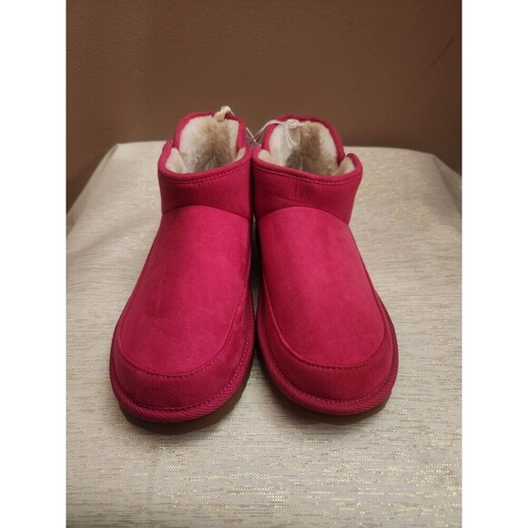 Old Navy Cozy Lined Faux Fur Winter Boots Booties Hot Pink Size 6 NWT - Picture 2 of 5